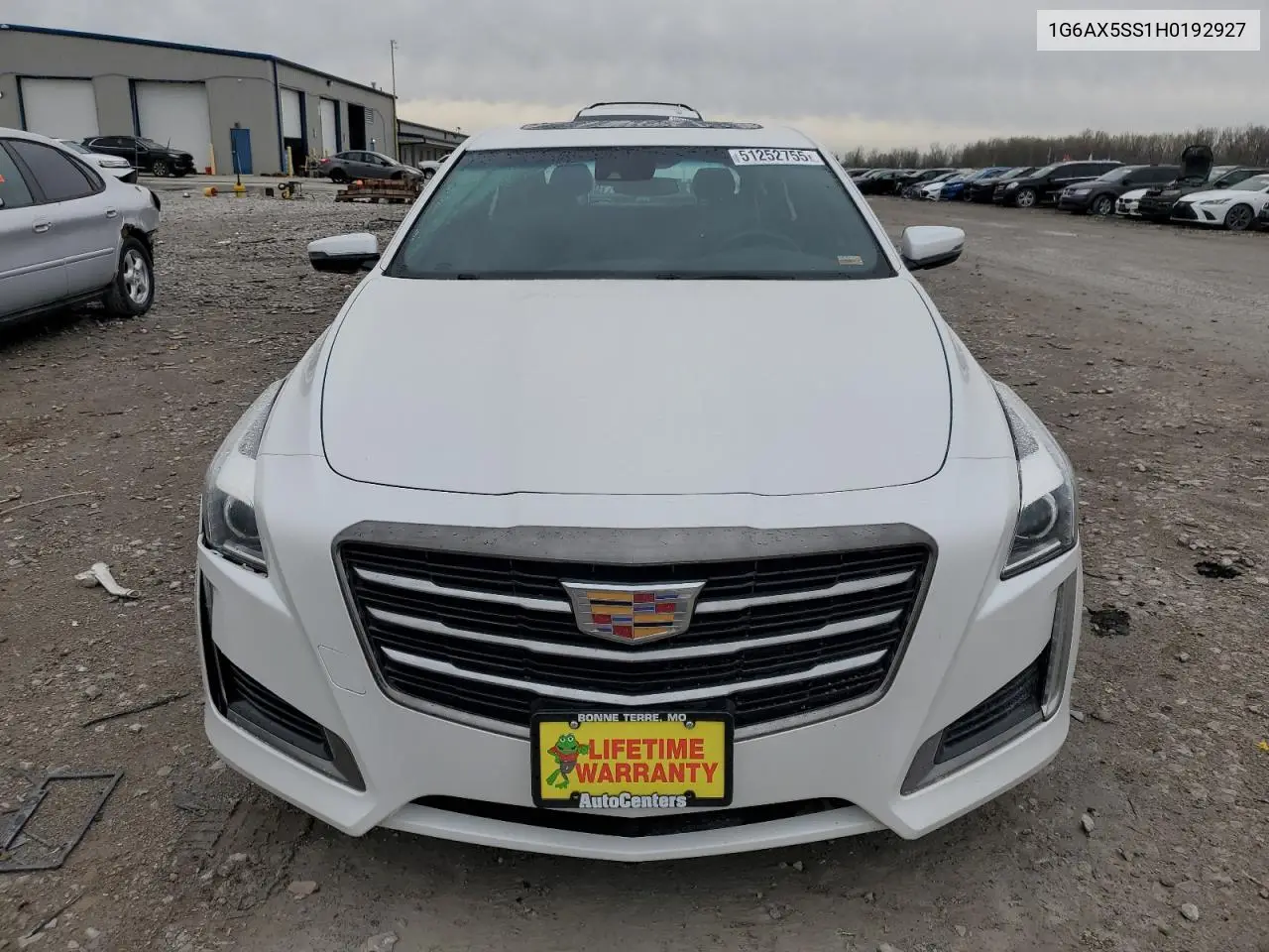 2017 Cadillac Cts Luxury VIN: 1G6AX5SS1H0192927 Lot: 51252755
