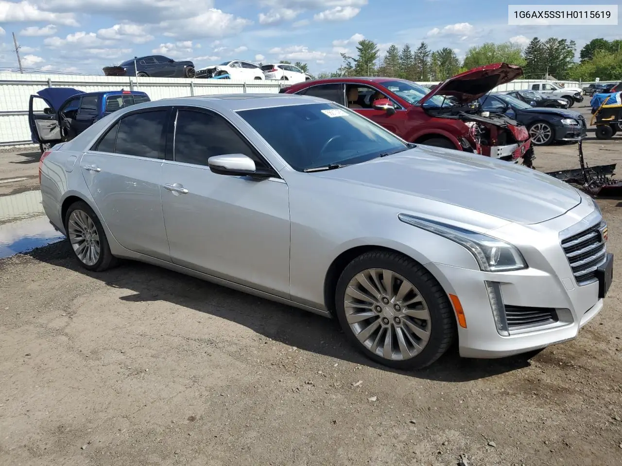 2017 Cadillac Cts Luxury VIN: 1G6AX5SS1H0115619 Lot: 56017455