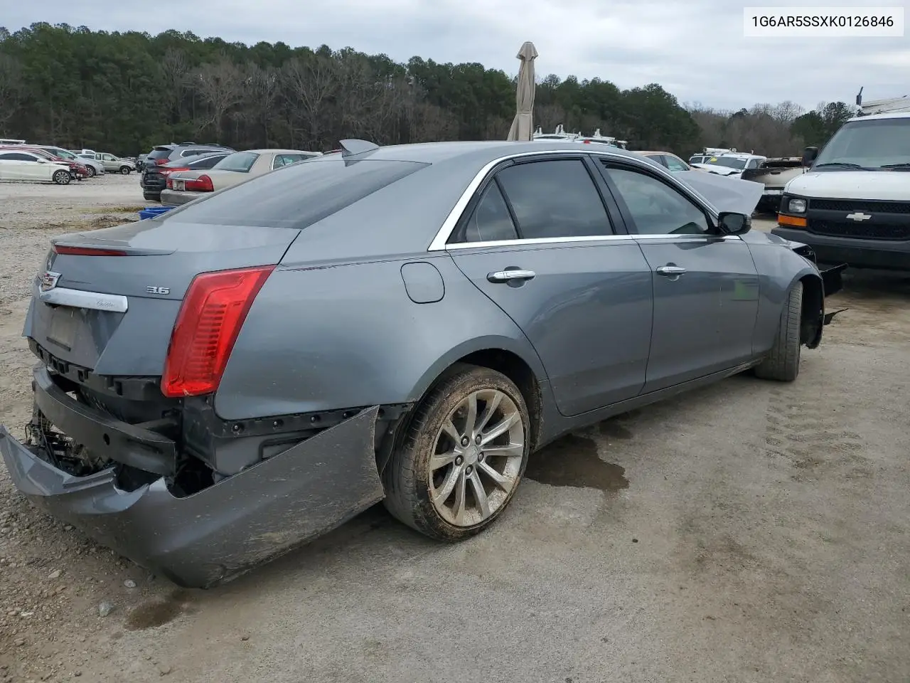 2019 Cadillac Cts Luxury VIN: 1G6AR5SSXK0126846 Lot: 47038615