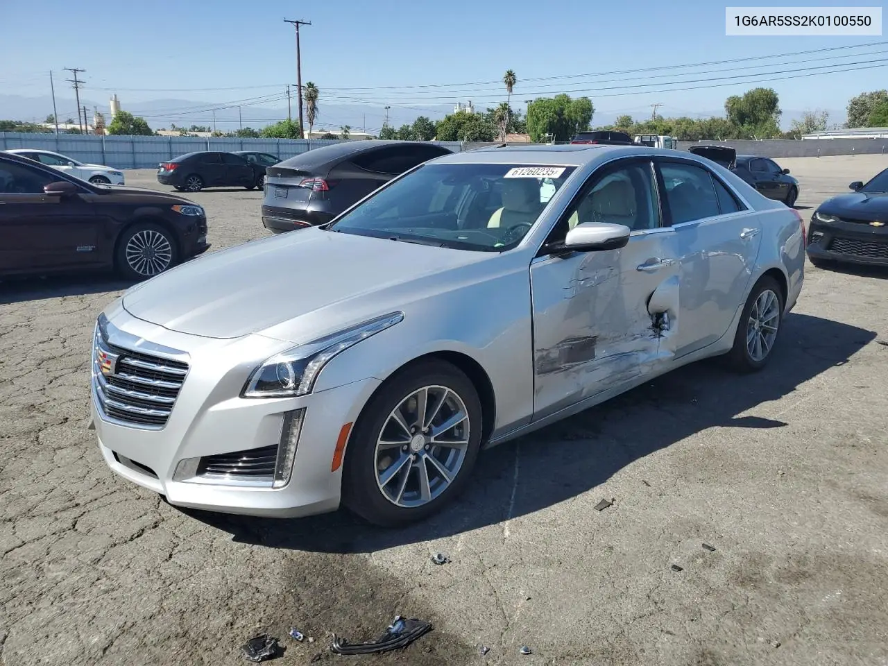 2019 Cadillac Cts Luxury VIN: 1G6AR5SS2K0100550 Lot: 61260235