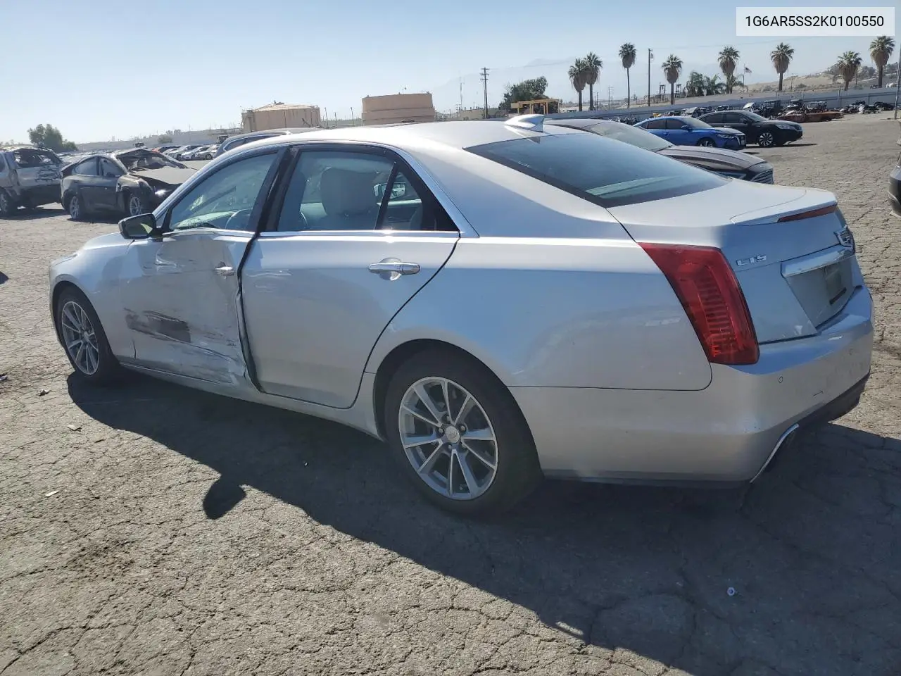 2019 Cadillac Cts Luxury VIN: 1G6AR5SS2K0100550 Lot: 61260235