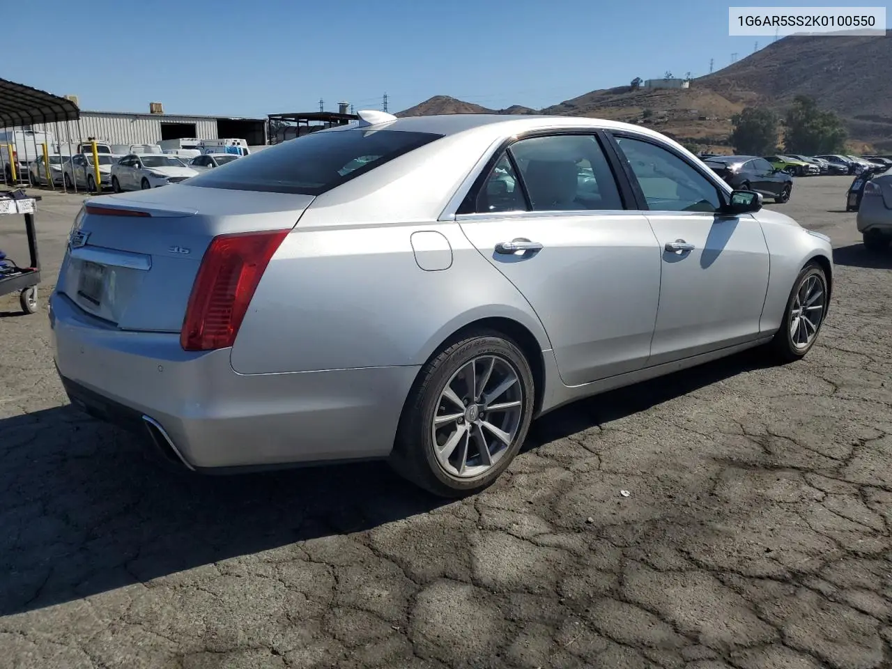 2019 Cadillac Cts Luxury VIN: 1G6AR5SS2K0100550 Lot: 61260235