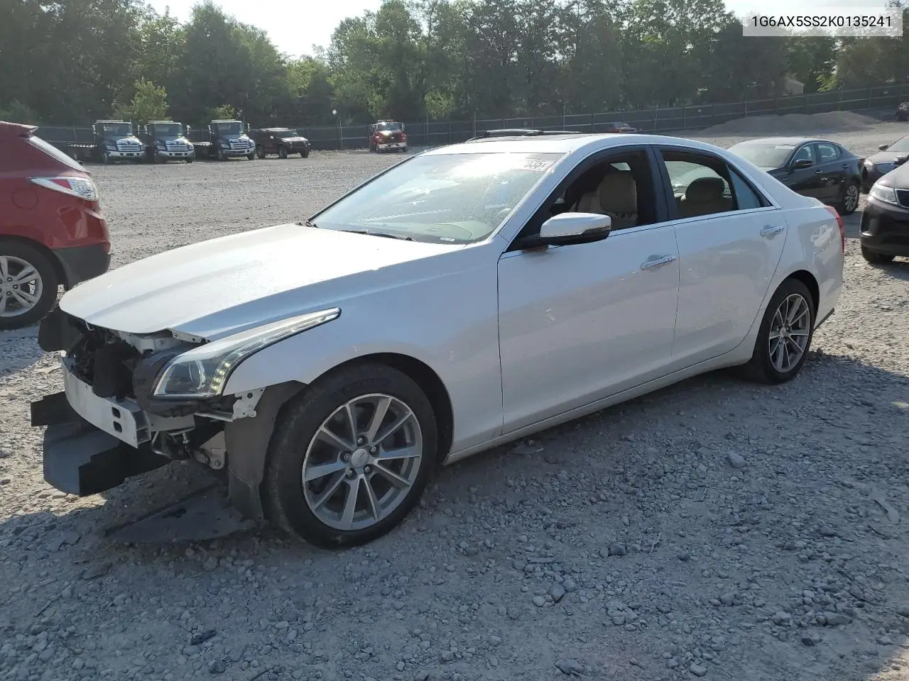 2019 Cadillac Cts Luxury VIN: 1G6AX5SS2K0135241 Lot: 62457035