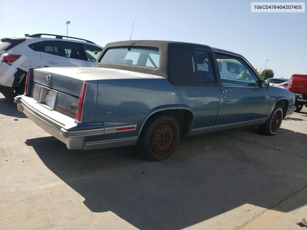 1986 Cadillac Deville Base VIN: 1G6CD4784G4207405 Lot: 62192755