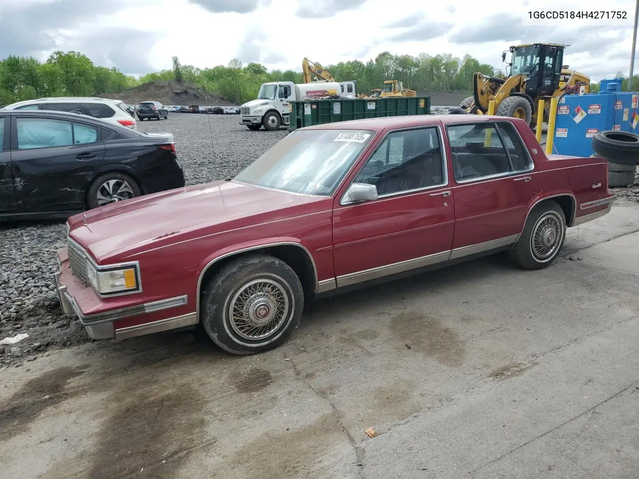1987 Cadillac Deville VIN: 1G6CD5184H4271752 Lot: 57408765