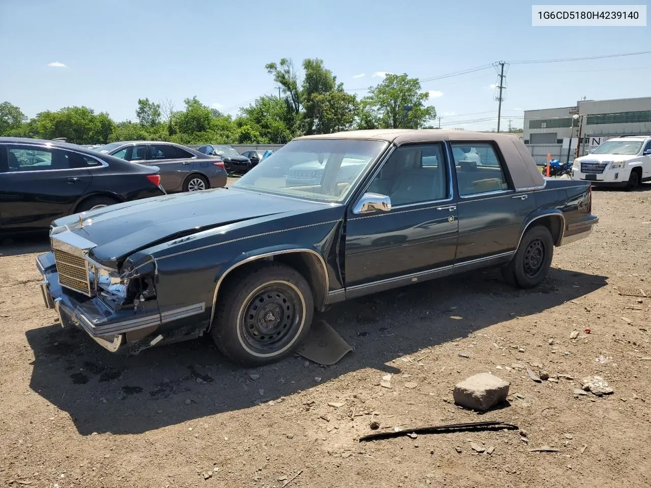 1987 Cadillac Deville VIN: 1G6CD5180H4239140 Lot: 61236165