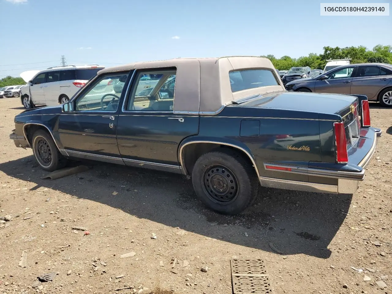 1987 Cadillac Deville VIN: 1G6CD5180H4239140 Lot: 61236165