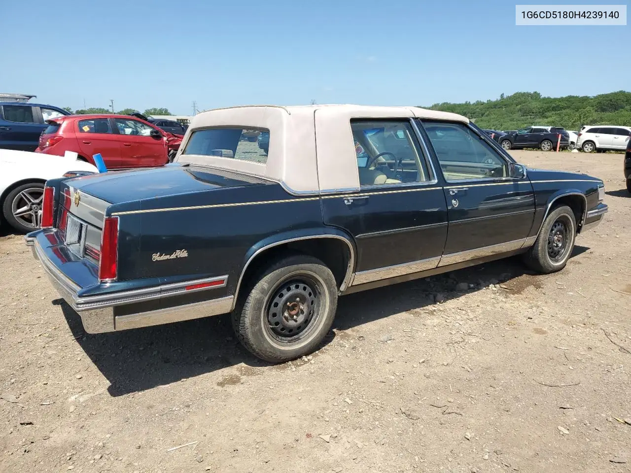 1987 Cadillac Deville VIN: 1G6CD5180H4239140 Lot: 61236165