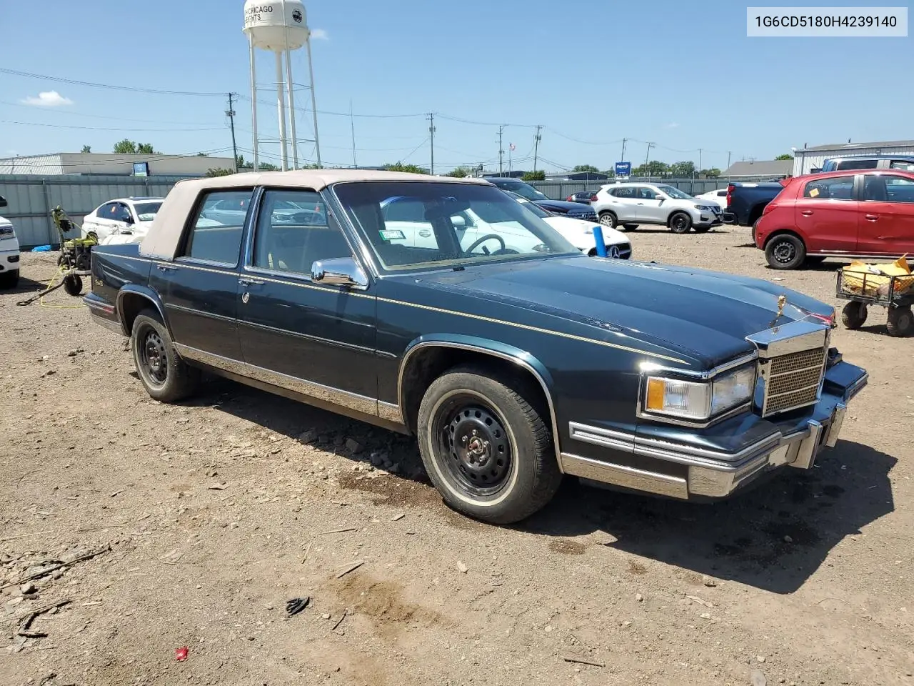 1987 Cadillac Deville VIN: 1G6CD5180H4239140 Lot: 61236165