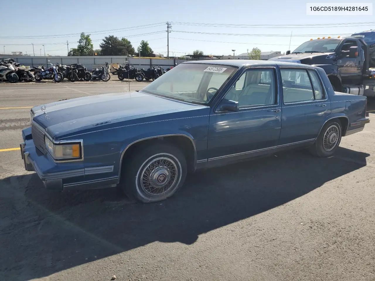 1987 Cadillac Deville VIN: 1G6CD5189H4281645 Lot: 61932195