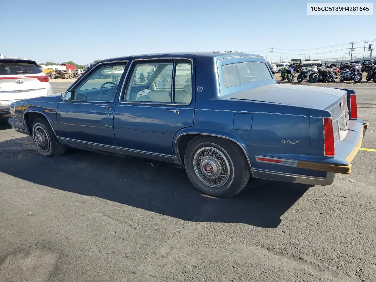 1987 Cadillac Deville VIN: 1G6CD5189H4281645 Lot: 61932195