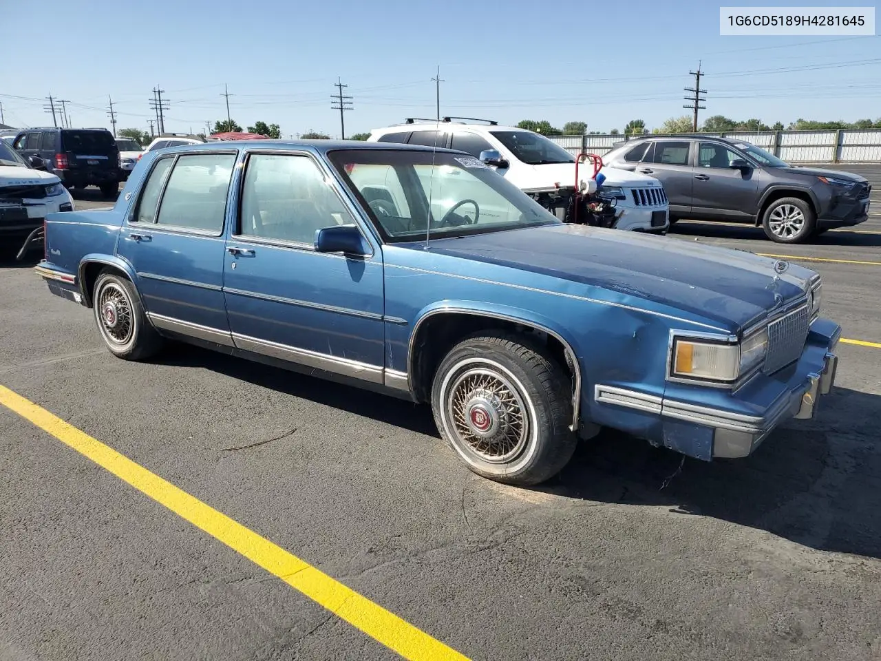1987 Cadillac Deville VIN: 1G6CD5189H4281645 Lot: 61932195