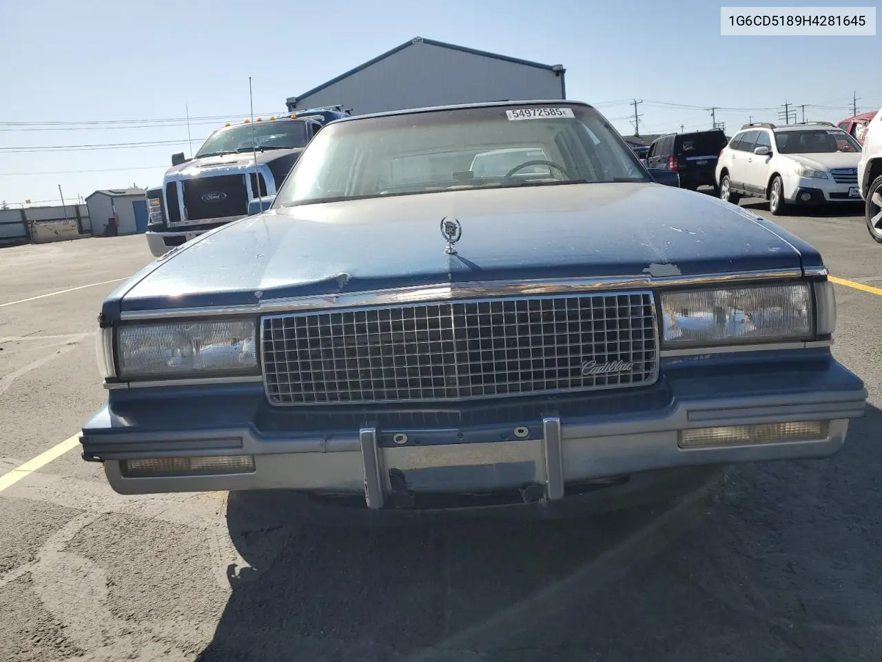 1987 Cadillac Deville VIN: 1G6CD5189H4281645 Lot: 61932195