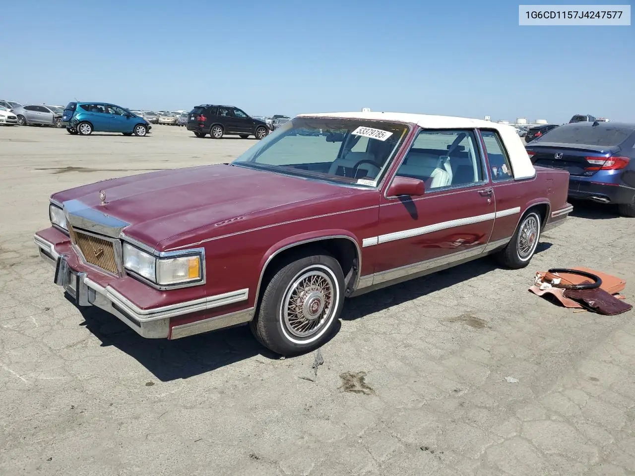 1988 Cadillac Deville VIN: 1G6CD1157J4247577 Lot: 53379785