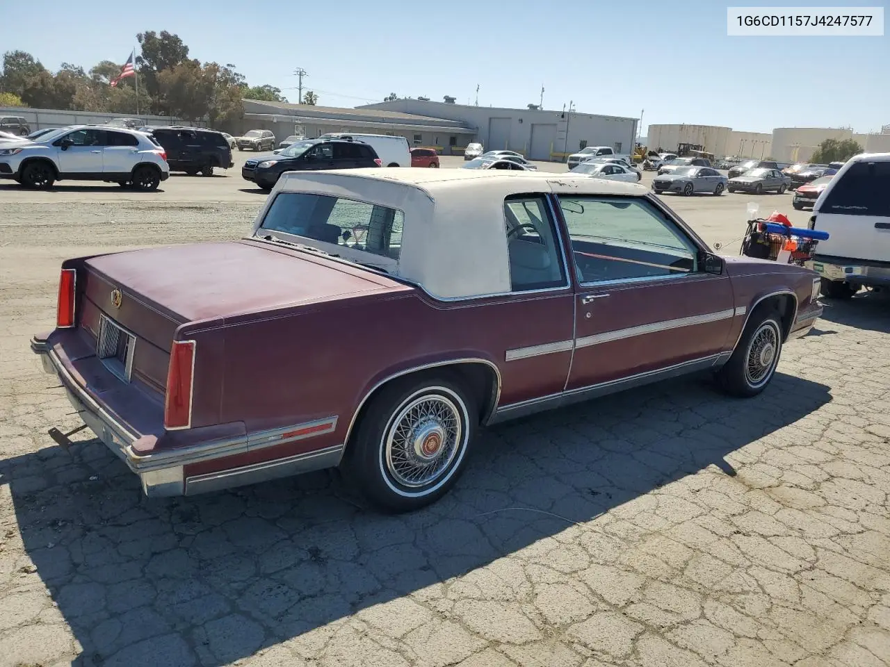 1988 Cadillac Deville VIN: 1G6CD1157J4247577 Lot: 53379785