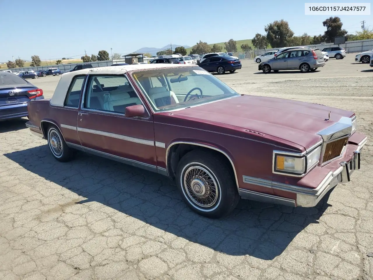 1988 Cadillac Deville VIN: 1G6CD1157J4247577 Lot: 53379785
