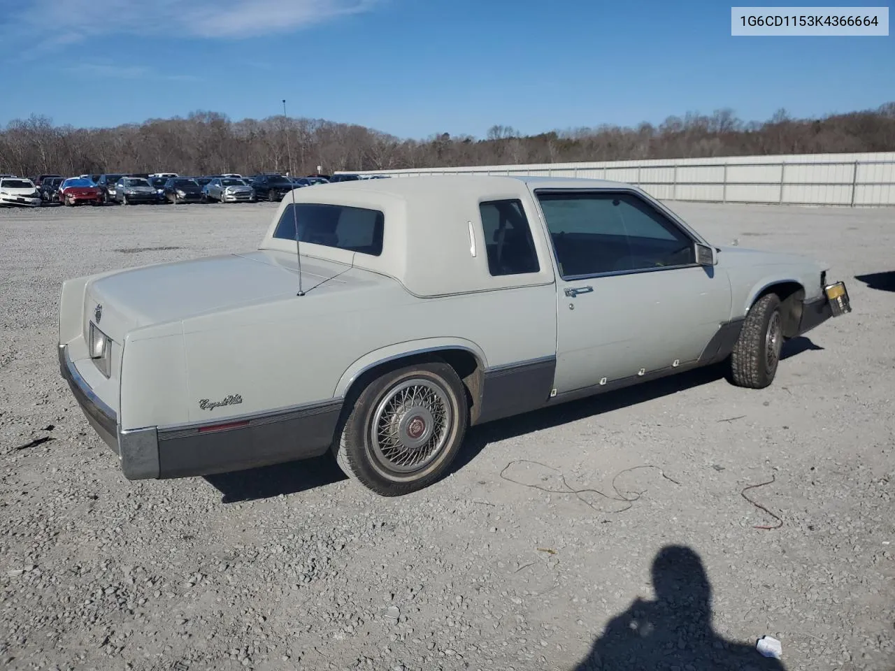 1989 Cadillac Deville VIN: 1G6CD1153K4366664 Lot: 42933335