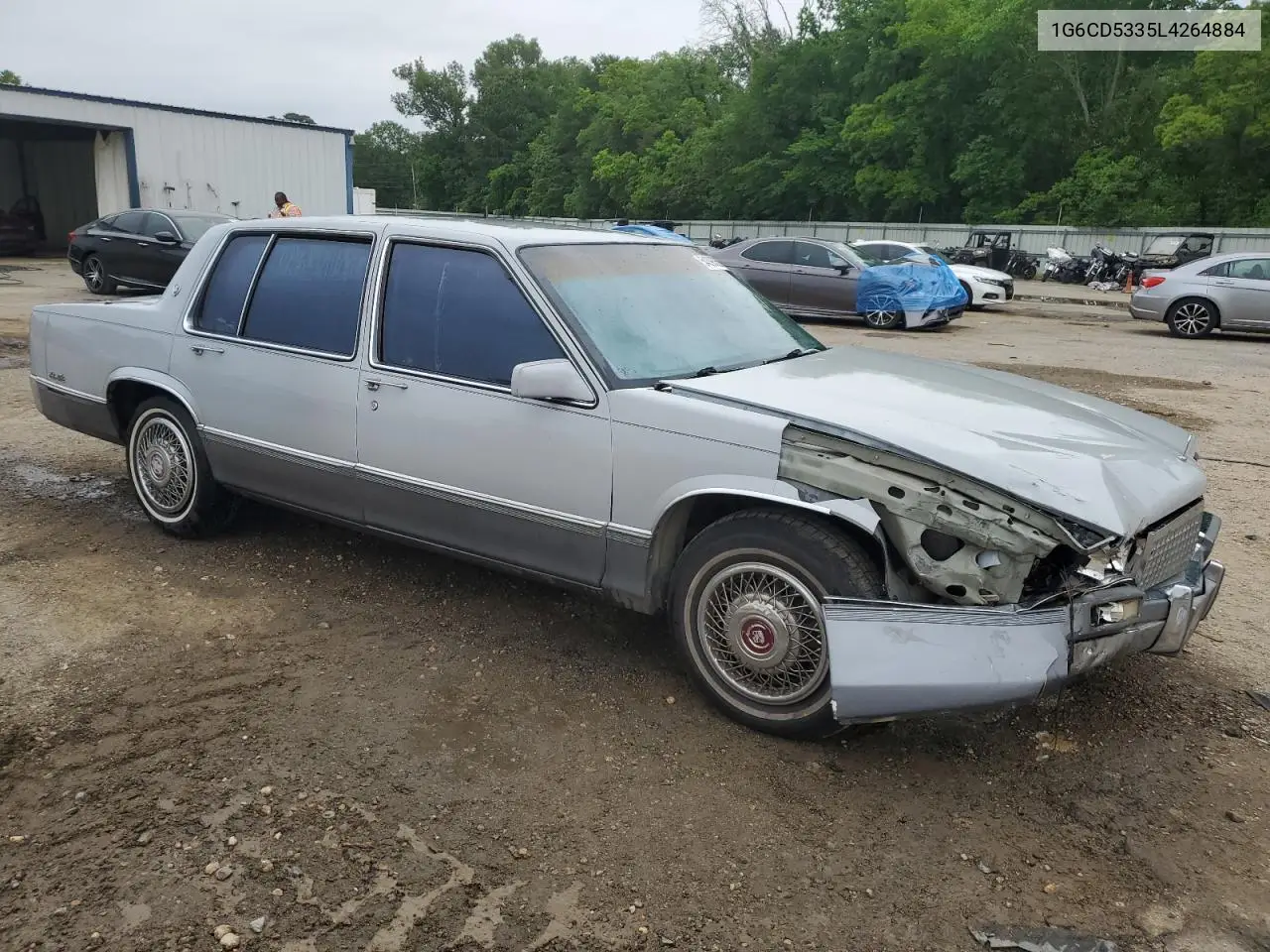 1990 Cadillac Deville VIN: 1G6CD5335L4264884 Lot: 54398355