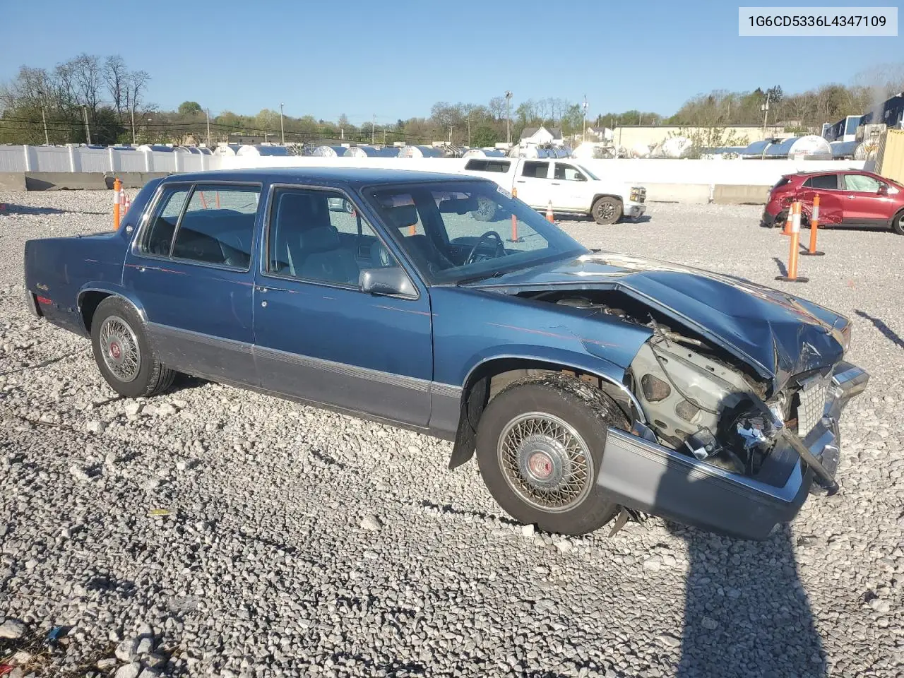 1990 Cadillac Deville VIN: 1G6CD5336L4347109 Lot: 54722675