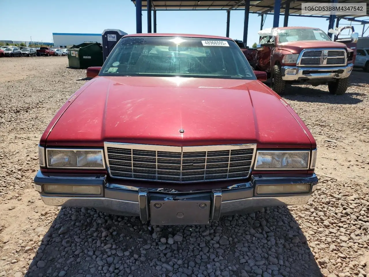 1991 Cadillac Deville VIN: 1G6CD53B8M4347542 Lot: 48966595