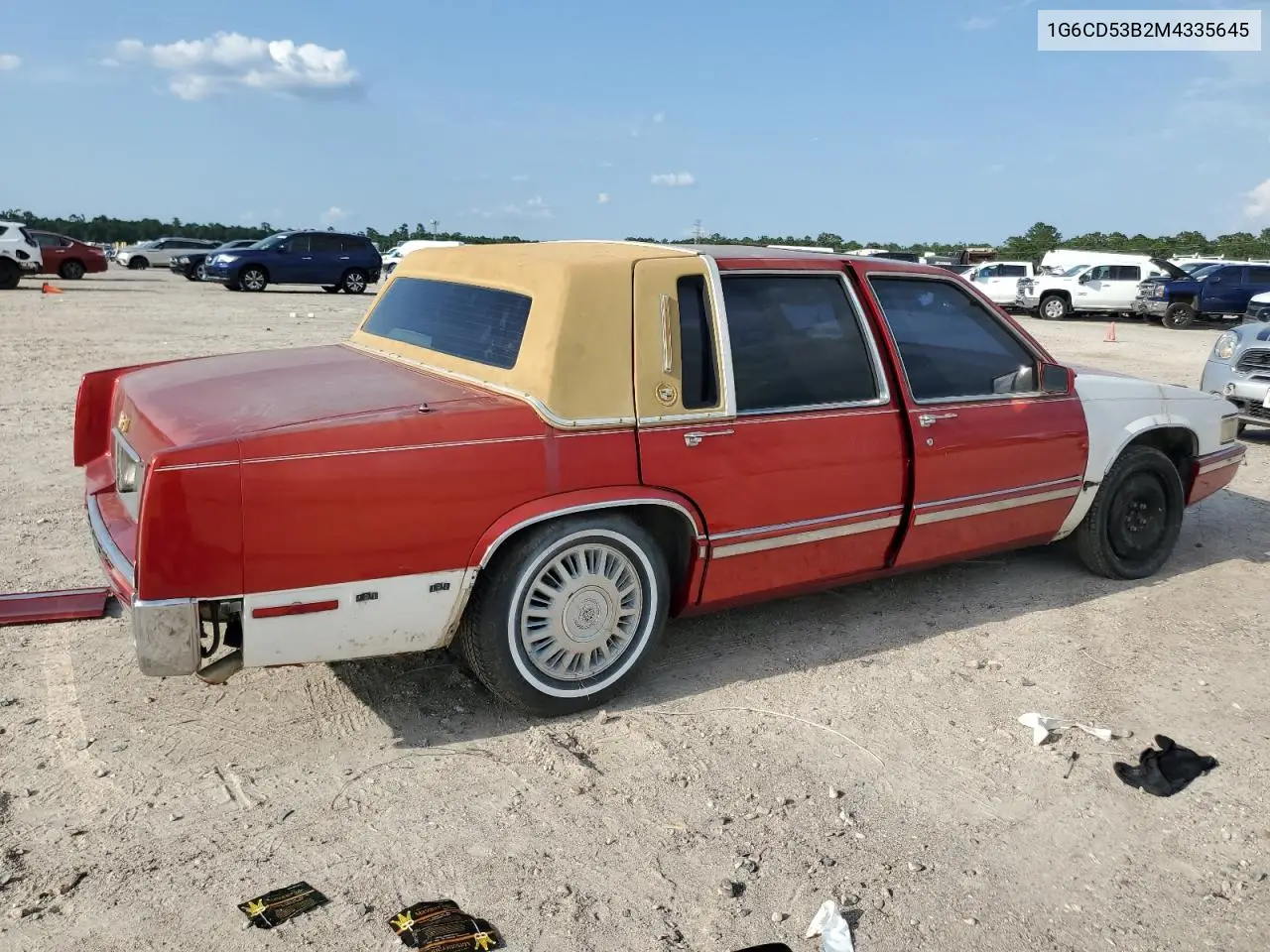 1991 Cadillac Deville VIN: 1G6CD53B2M4335645 Lot: 53390805