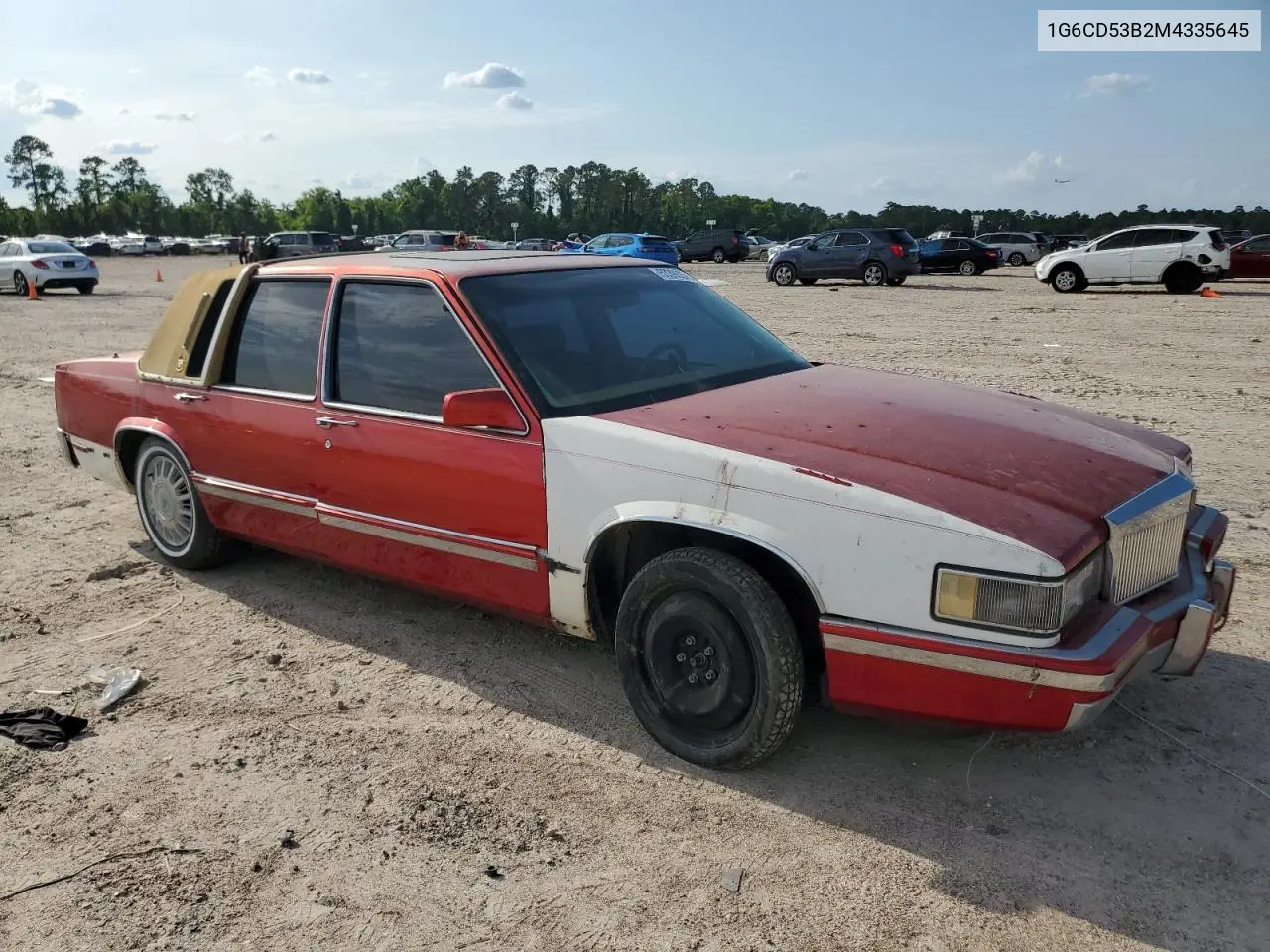 1991 Cadillac Deville VIN: 1G6CD53B2M4335645 Lot: 53390805