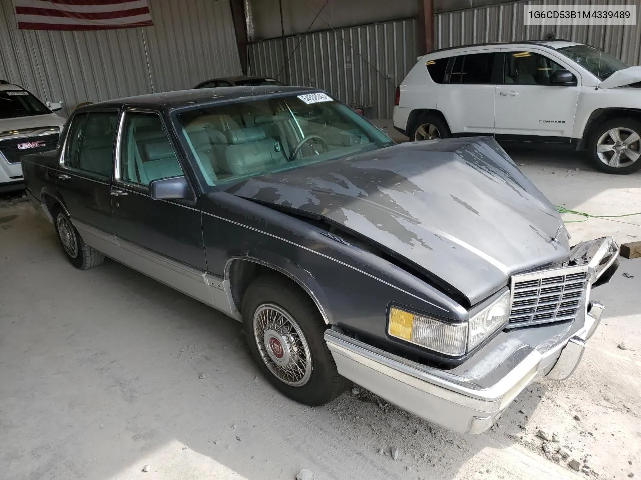 1991 Cadillac Deville VIN: 1G6CD53B1M4339489 Lot: 64858043