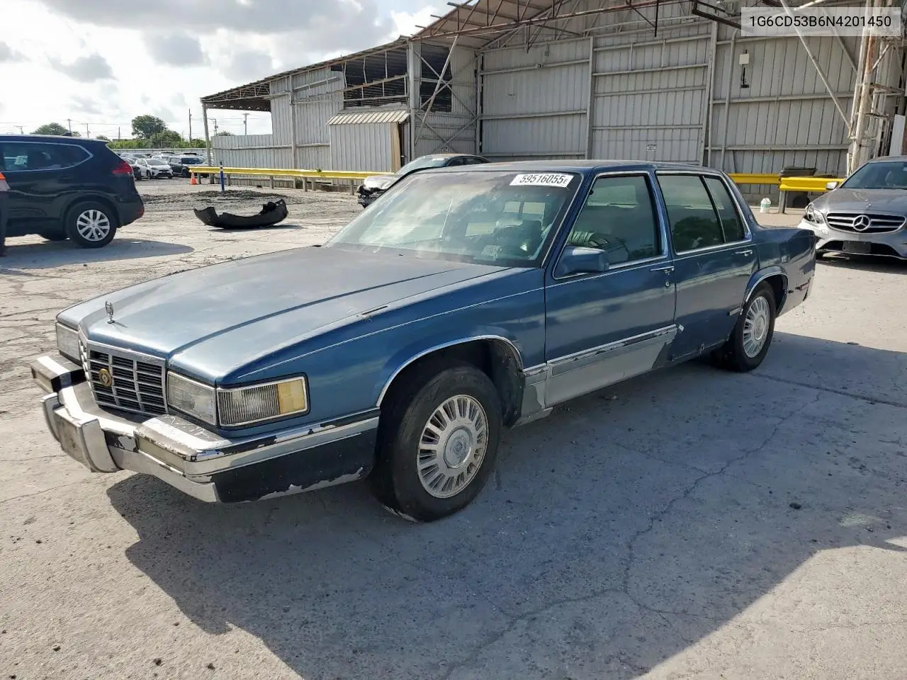 1992 Cadillac Deville VIN: 1G6CD53B6N4201450 Lot: 59516055