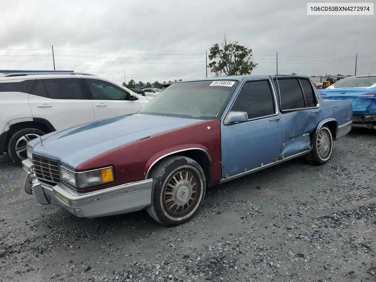 1992 Cadillac Deville VIN: 1G6CD53BXN4272974 Lot: 59730635