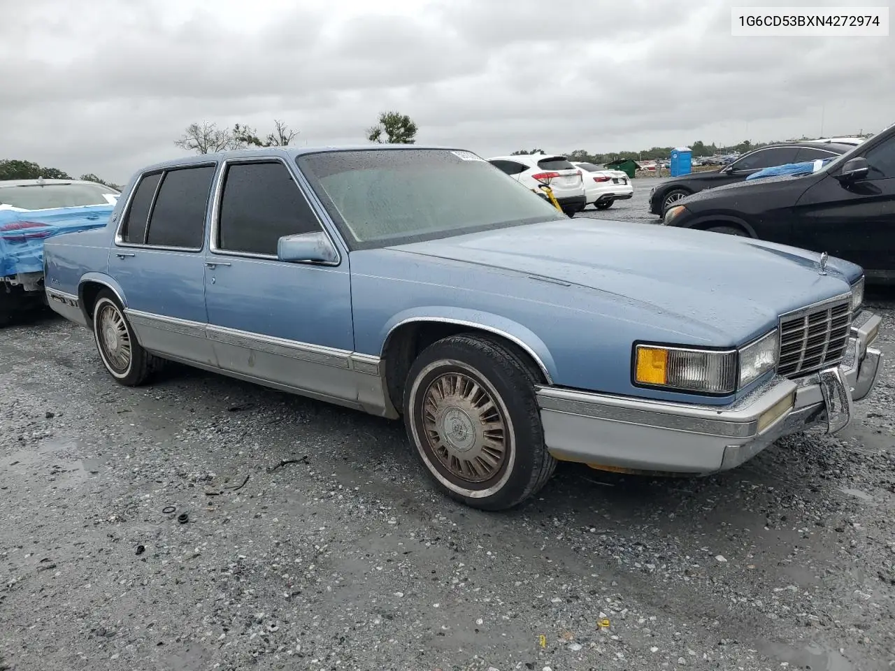 1992 Cadillac Deville VIN: 1G6CD53BXN4272974 Lot: 59730635