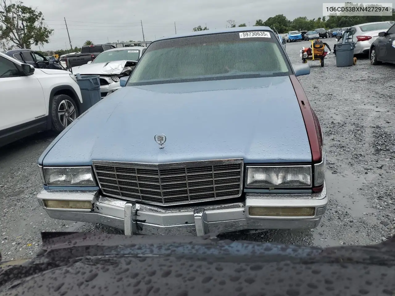 1992 Cadillac Deville VIN: 1G6CD53BXN4272974 Lot: 59730635