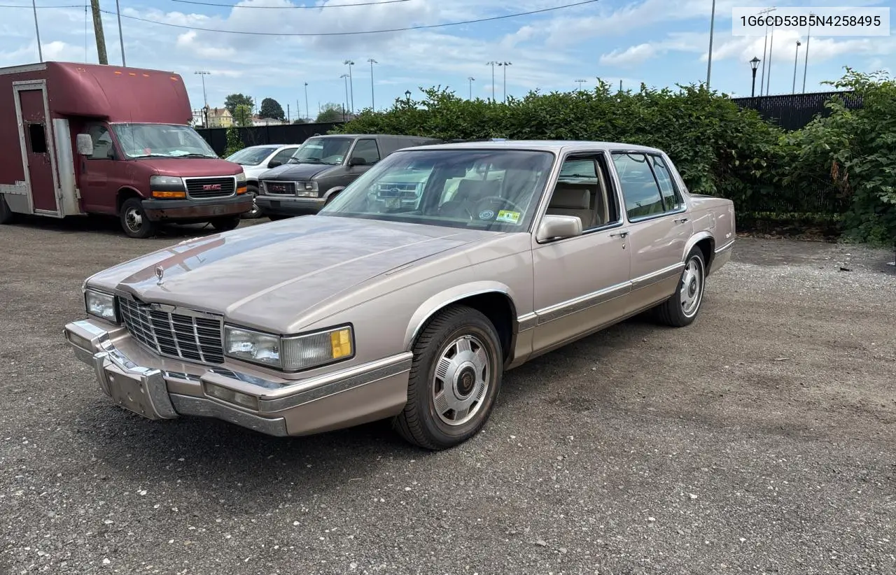 1992 Cadillac Deville VIN: 1G6CD53B5N4258495 Lot: 63425735