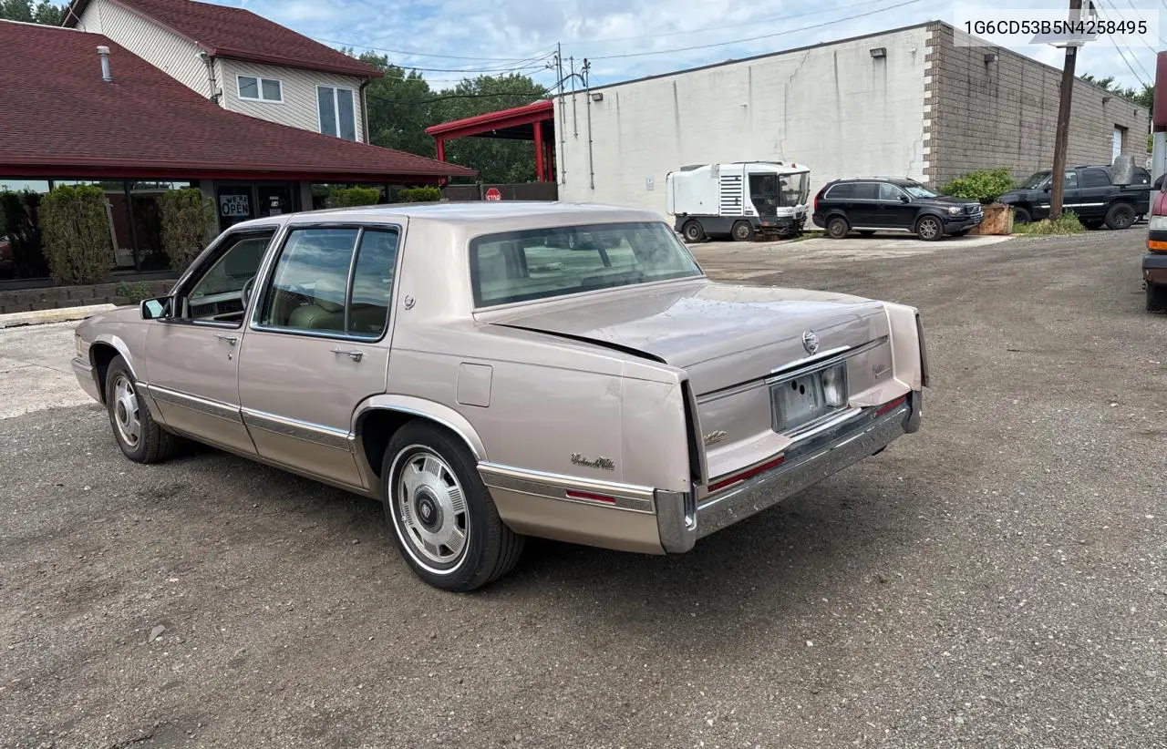 1992 Cadillac Deville VIN: 1G6CD53B5N4258495 Lot: 63425735