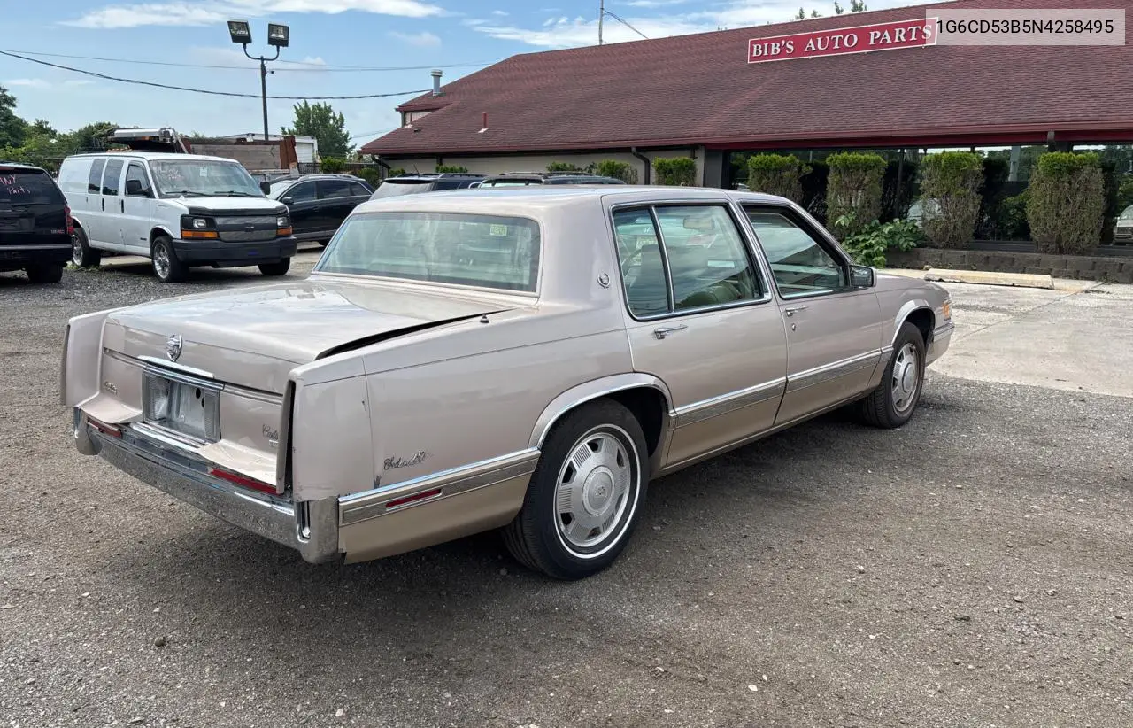 1992 Cadillac Deville VIN: 1G6CD53B5N4258495 Lot: 63425735
