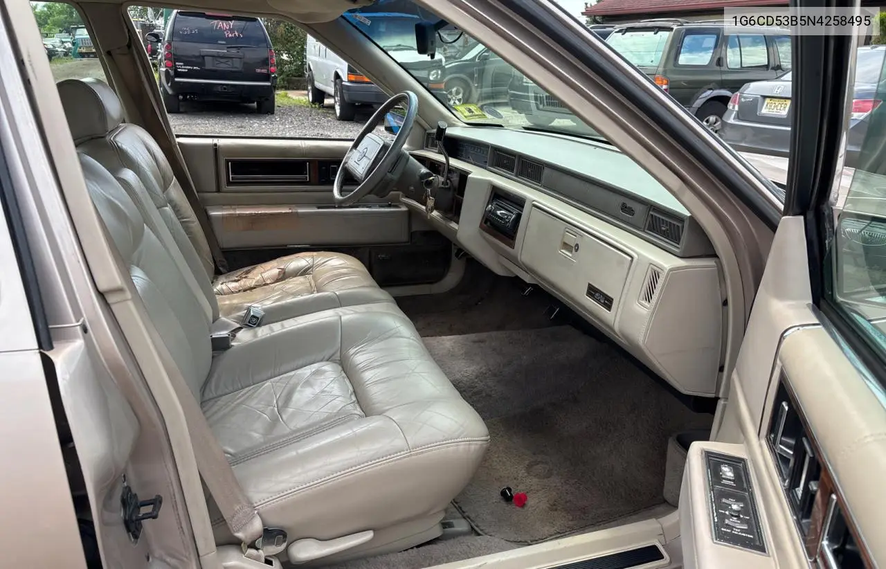 1992 Cadillac Deville VIN: 1G6CD53B5N4258495 Lot: 63425735