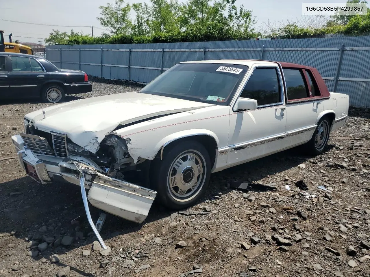 1993 Cadillac Deville VIN: 1G6CD53B5P4299857 Lot: 55495845