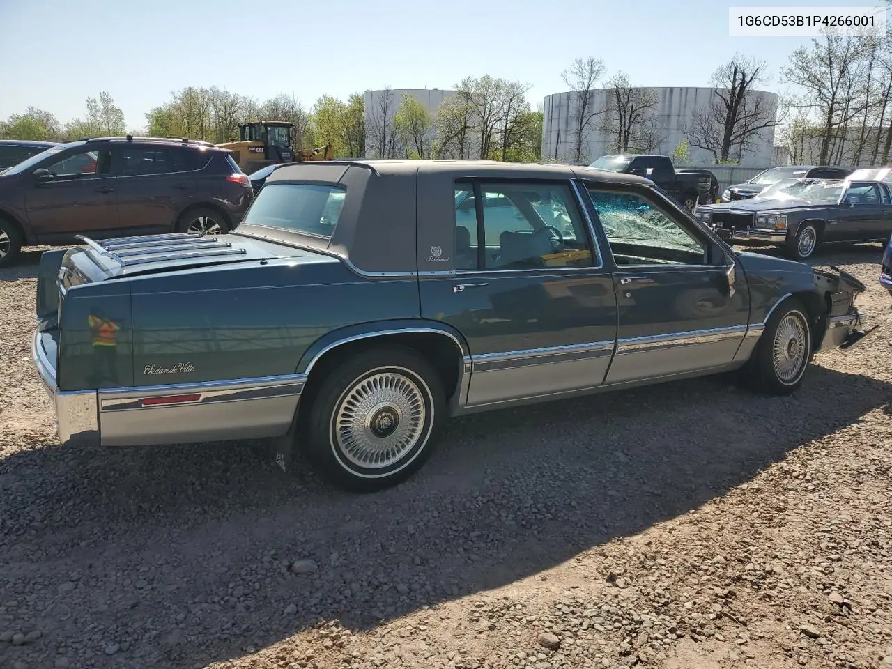 1993 Cadillac Deville VIN: 1G6CD53B1P4266001 Lot: 56459085