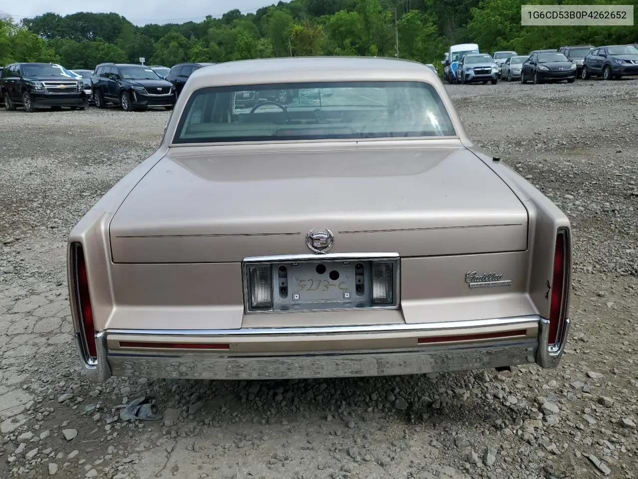 1993 Cadillac Deville VIN: 1G6CD53B0P4262652 Lot: 60548835