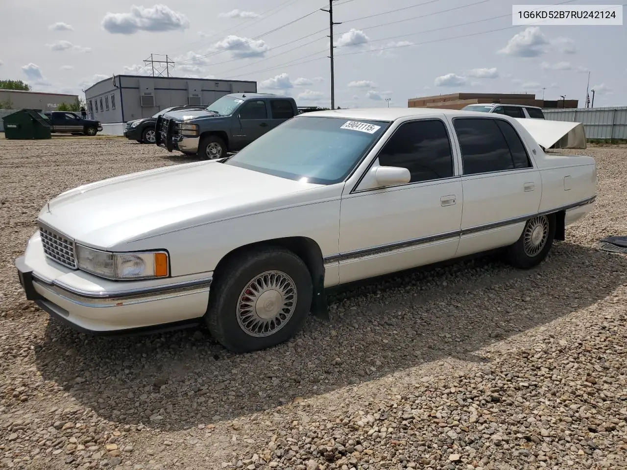 1994 Cadillac Deville VIN: 1G6KD52B7RU242124 Lot: 59041115