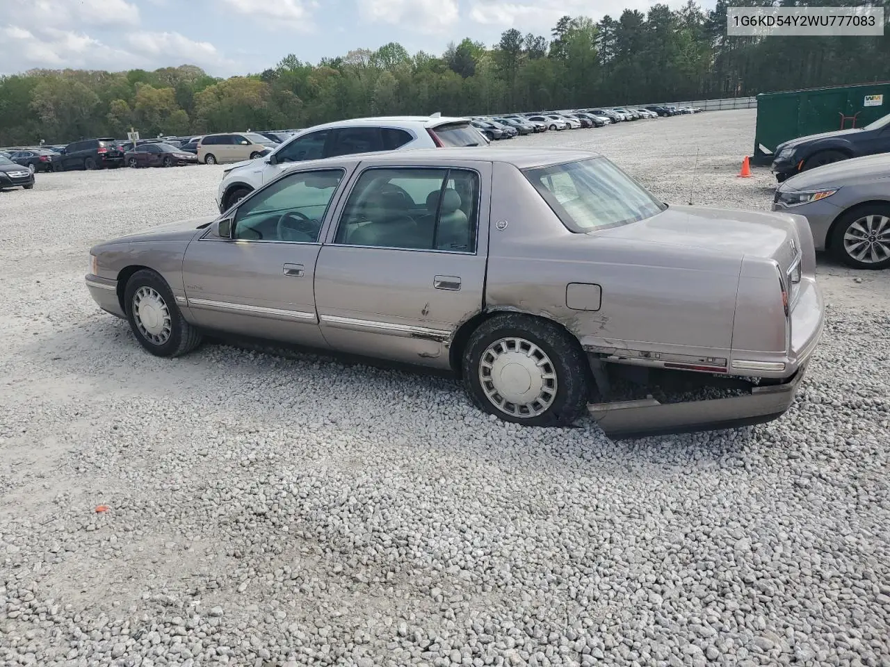 1998 Cadillac Deville VIN: 1G6KD54Y2WU777083 Lot: 50233025