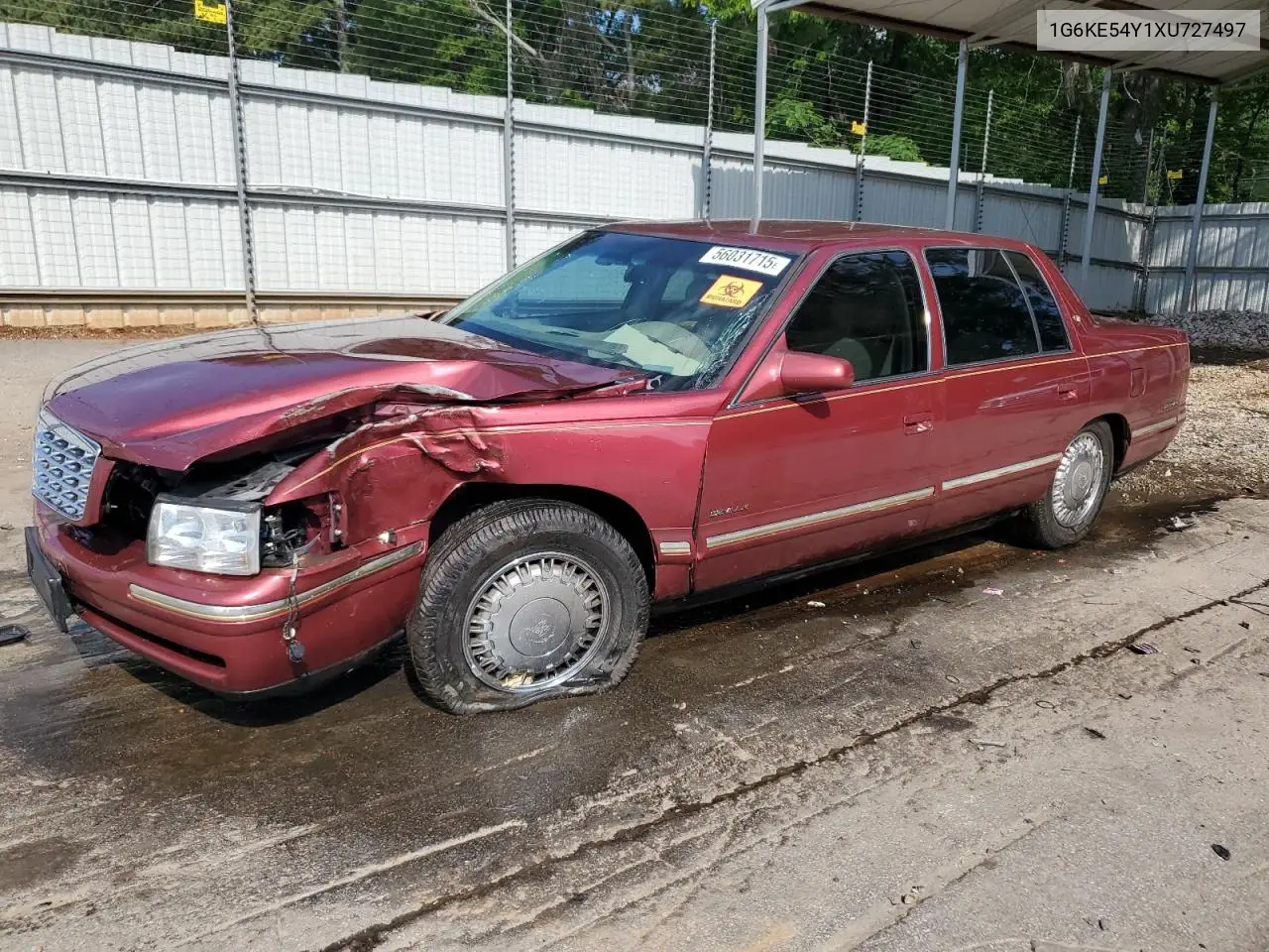 1999 Cadillac Deville Delegance VIN: 1G6KE54Y1XU727497 Lot: 56031715
