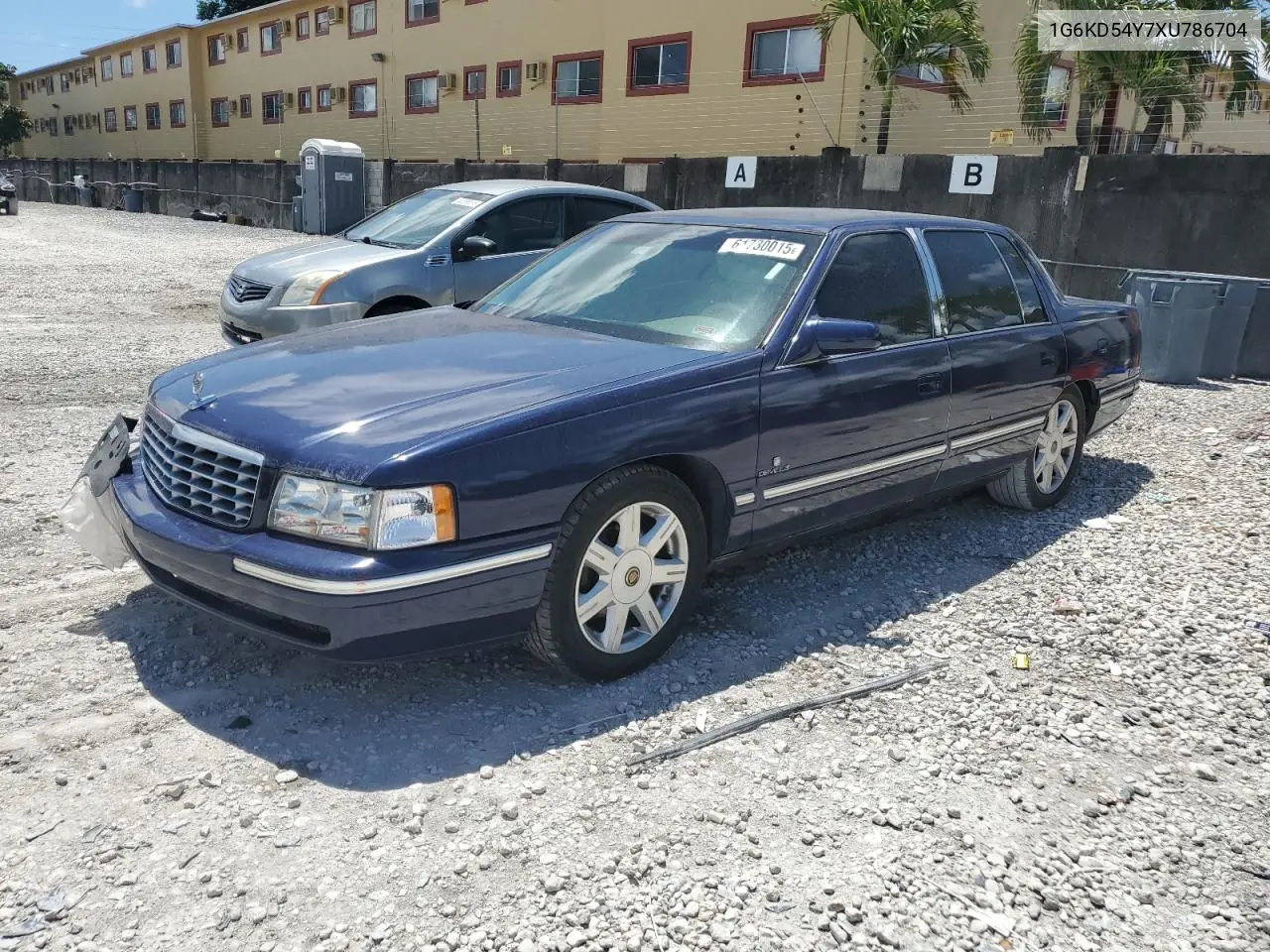 1999 Cadillac Deville VIN: 1G6KD54Y7XU786704 Lot: 61730015