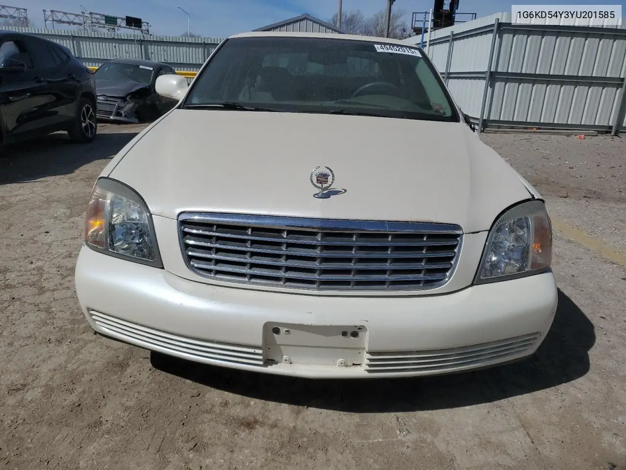 2000 Cadillac Deville VIN: 1G6KD54Y3YU201585 Lot: 49452015