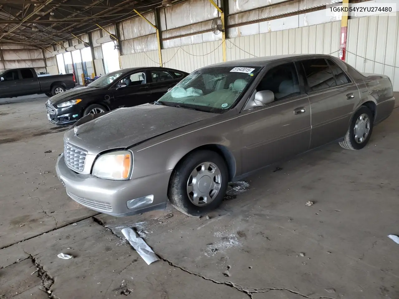 2000 Cadillac Deville VIN: 1G6KD54Y2YU274480 Lot: 51643015