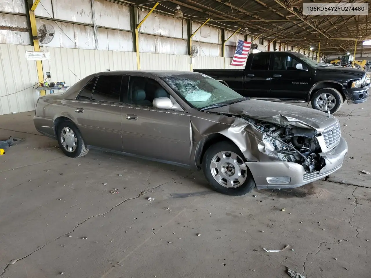 2000 Cadillac Deville VIN: 1G6KD54Y2YU274480 Lot: 51643015