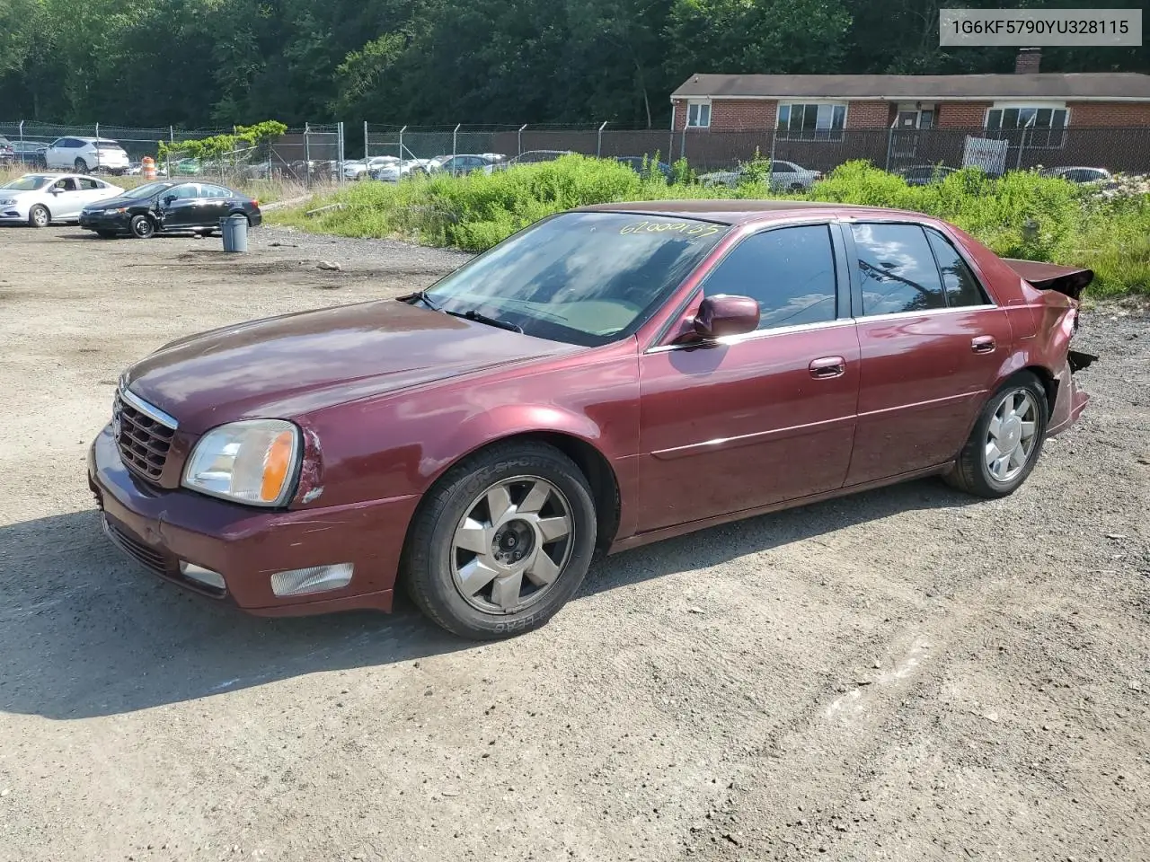 2000 Cadillac Deville Dts VIN: 1G6KF5790YU328115 Lot: 62000185