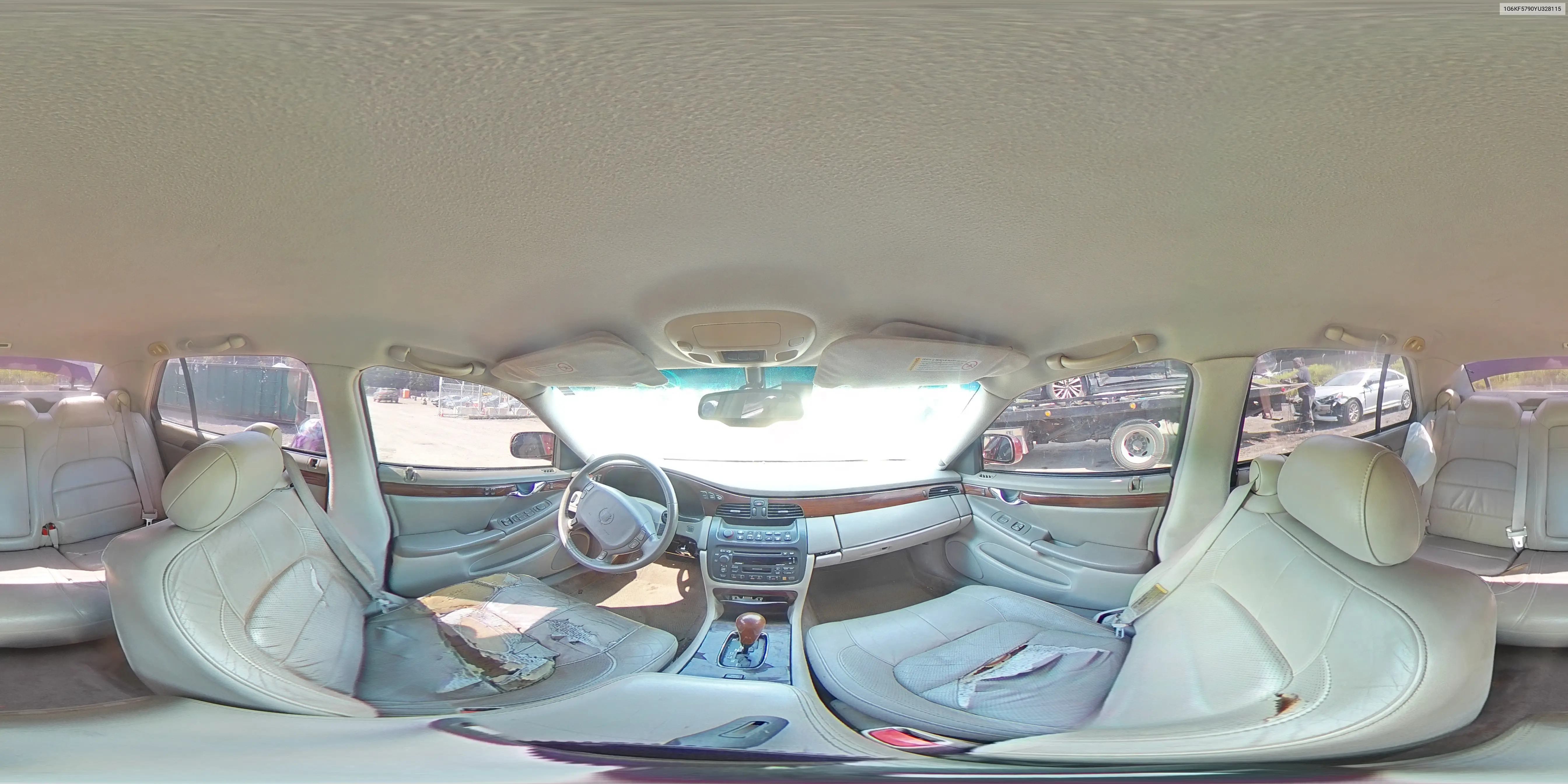 2000 Cadillac Deville Dts VIN: 1G6KF5790YU328115 Lot: 62000185
