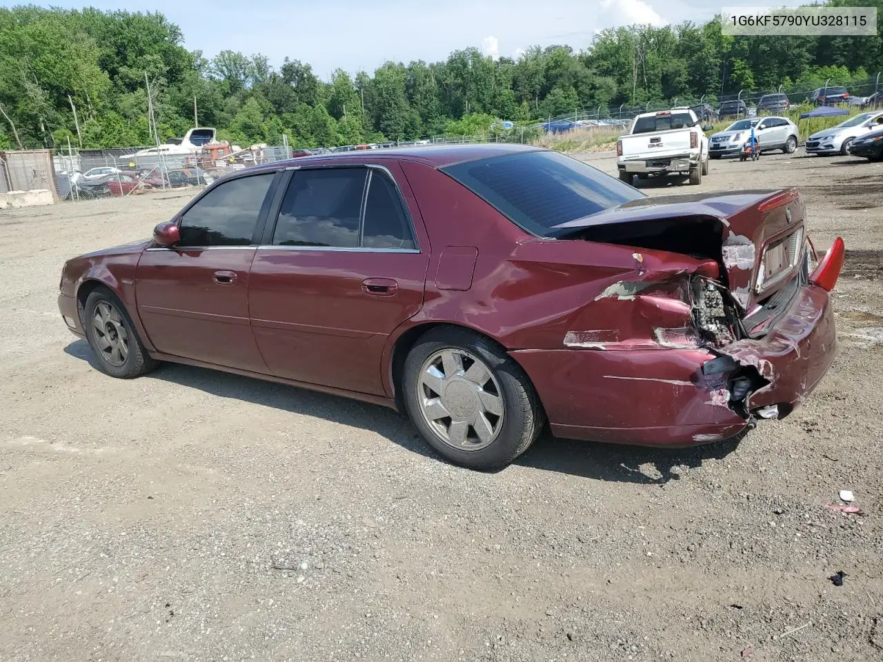 2000 Cadillac Deville Dts VIN: 1G6KF5790YU328115 Lot: 62000185