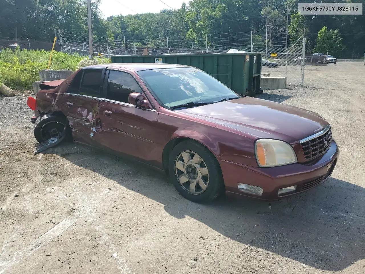 2000 Cadillac Deville Dts VIN: 1G6KF5790YU328115 Lot: 62000185