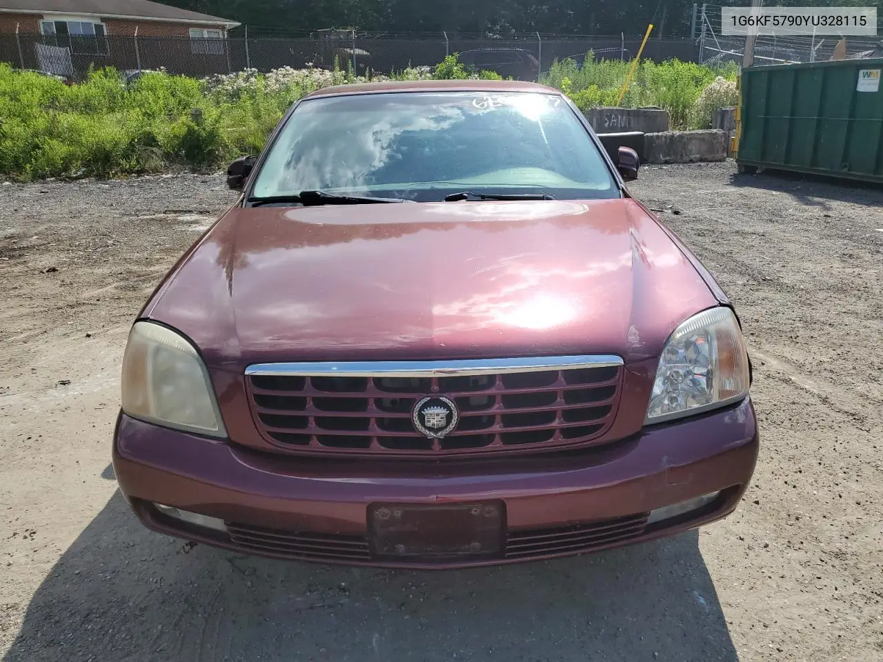2000 Cadillac Deville Dts VIN: 1G6KF5790YU328115 Lot: 62000185